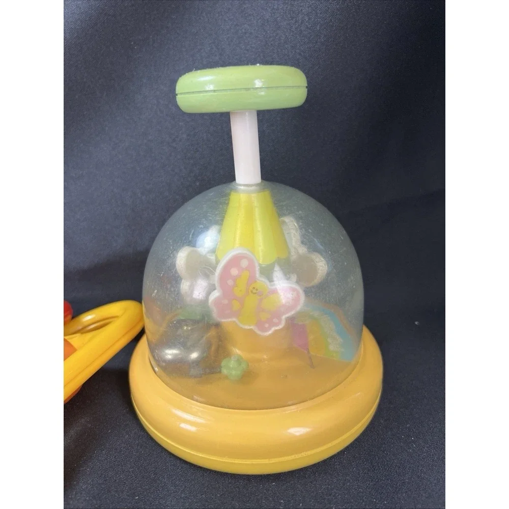 Lot of 6 Baby Toys Unisex OS Multicolor Good Vintage Sensory Rattles